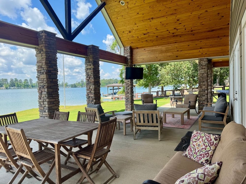 Luxury Lakefront Retreat Dock Diving Board